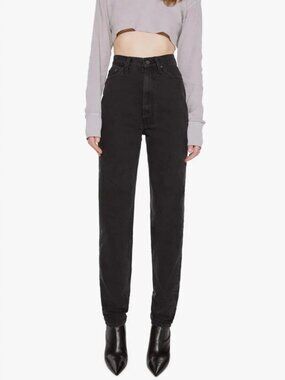 Womens Mother x Snacks Black (Item-707) High-Waisted Twizzy Skimp Smack Jean 31